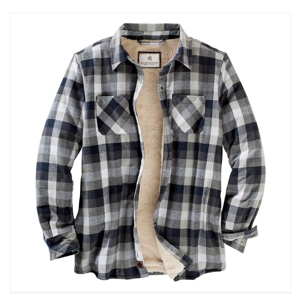 Women’s Open Country Sherpa Lined Shirt Jacket in XXL Glacier Bay Plaid